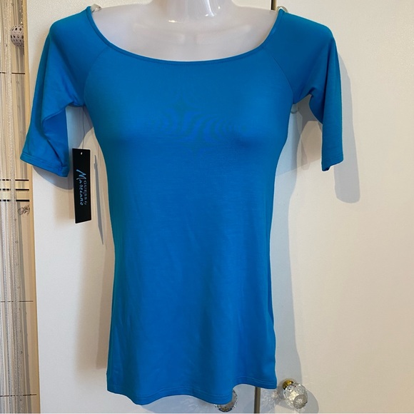 Guess by Marciano Blue Short Sleeve Top Size XS NWT - Picture 1 of 15